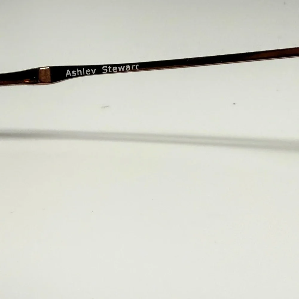Ashley Stewart AS 91 COL 10 Rose Gold Oval Metal Eyeglass Frames 55-16-135